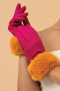 Bettina Gloves - Magenta & Mustard | Powder Accessories