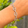 Cubic Zirconia Sterling Silver Bracelet