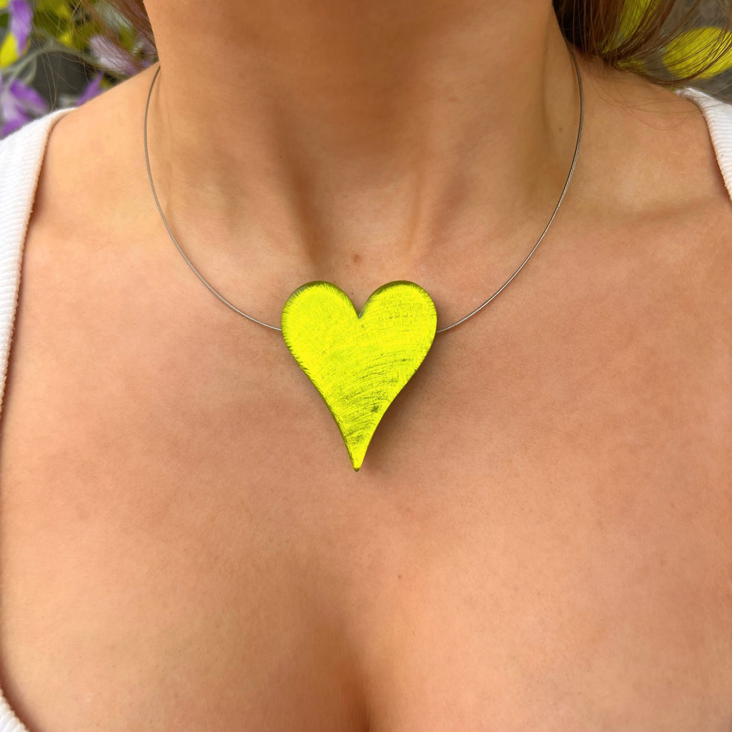 Pre-Order | Green Love Heart Necklace | Watch This Space