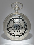 Rose Motif Quartz Pocket Watch