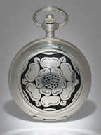 Rose Motif Quartz Pocket Watch | Gents
