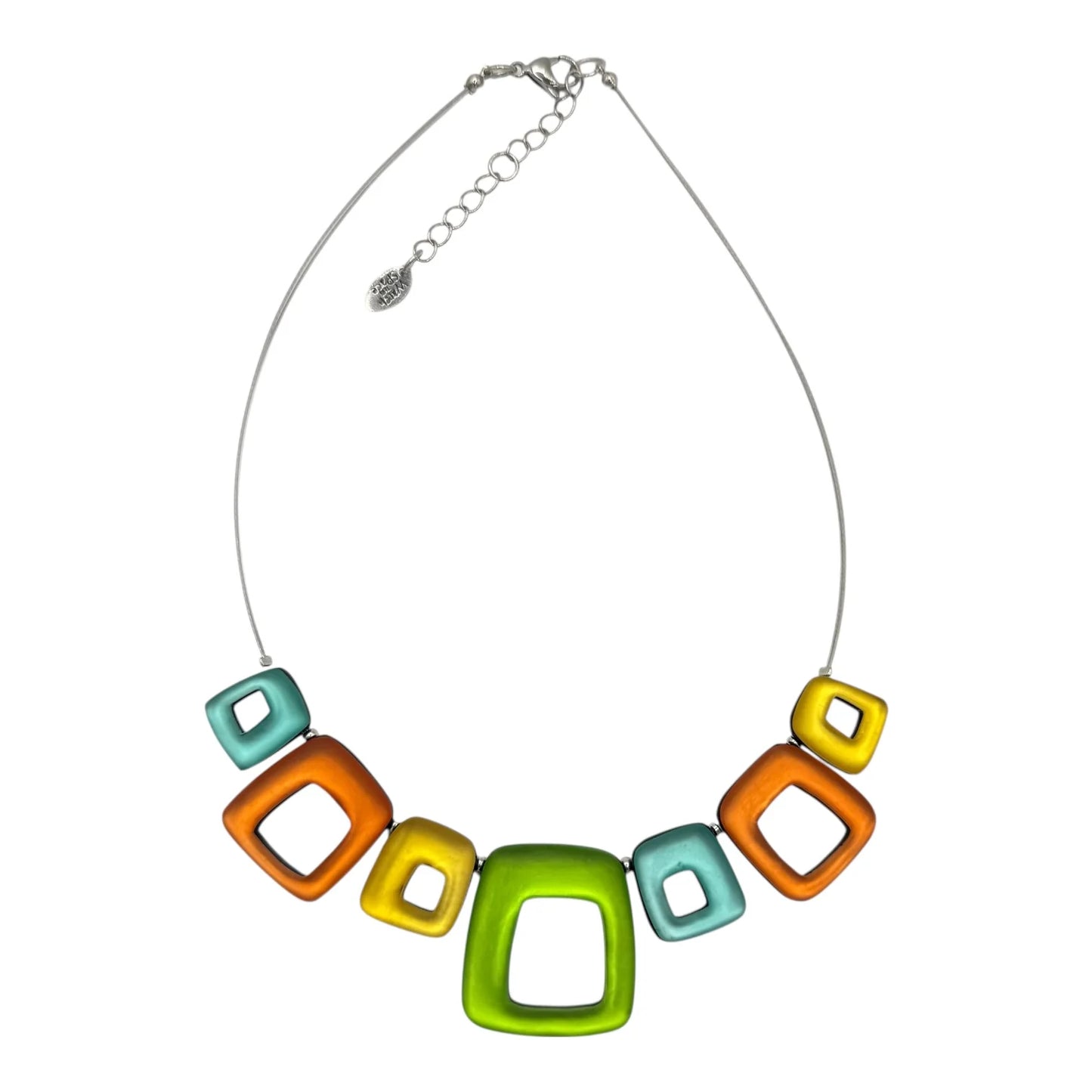 Pre-Order | Zest Hollow Squares Necklace | Watch This Space