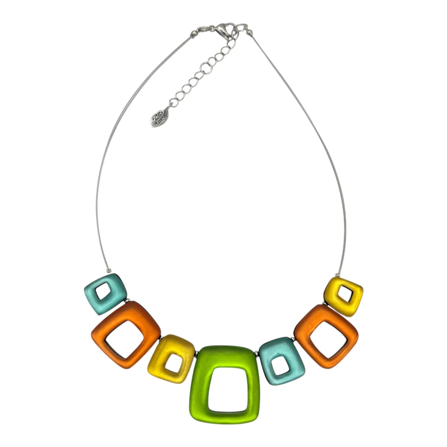 Pre-Order | Zest Hollow Squares Necklace | Watch This Space