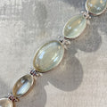 True Moonstone Graduated Five Stone Sterling Silver Chunky Bracelet