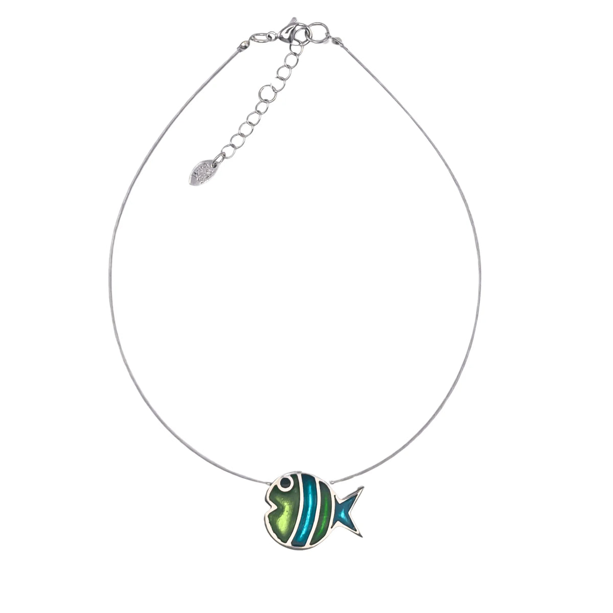 Neptune Stripe Bubble Fish Necklace | Watch This Space
