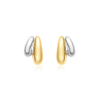 Two-Tone Dome Huggie Hoop Earrings | Ania Haie