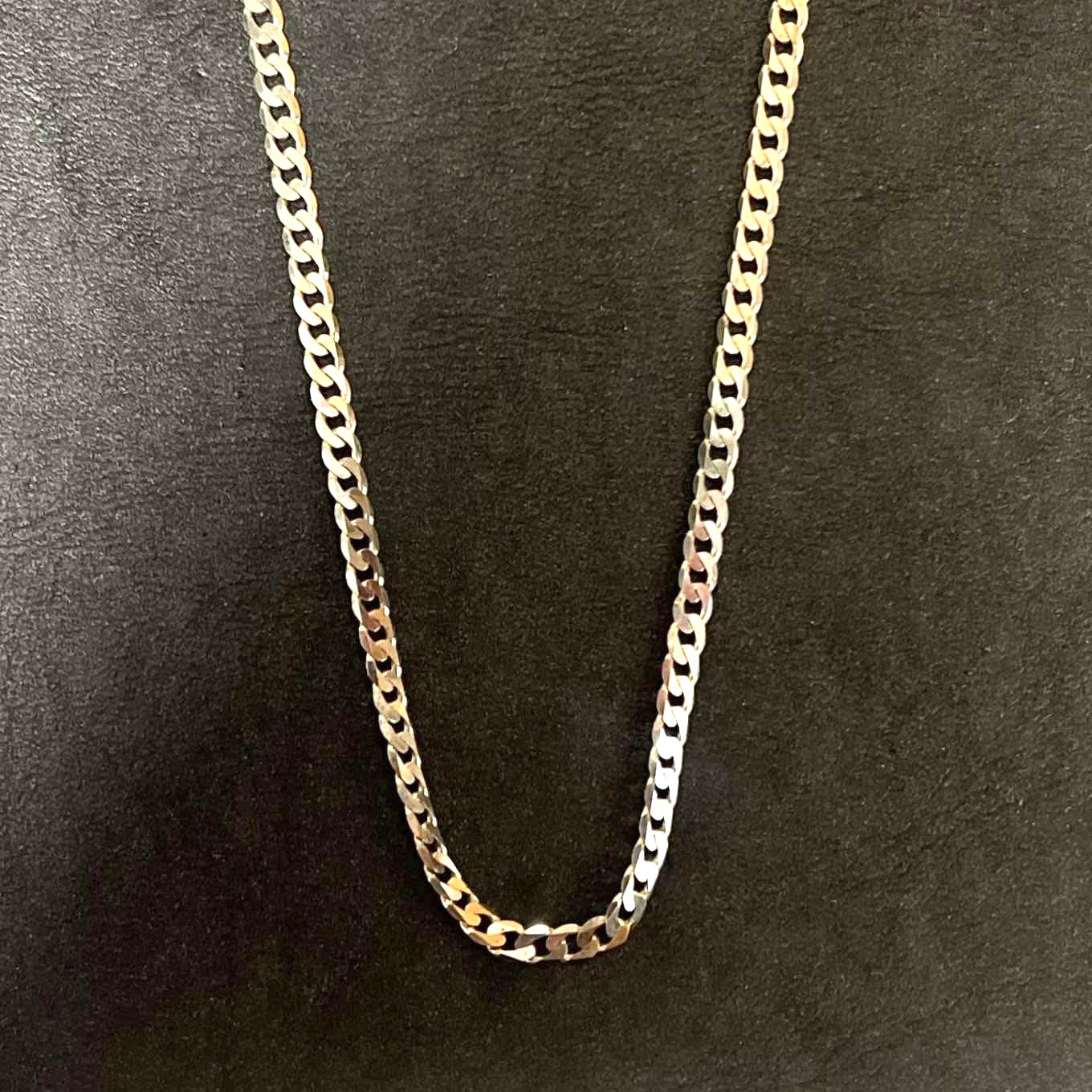 Sterling Silver Flat Curb Chain