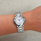 Herbelin | Galet Steel Watch with Mother of Pearl Zircon White Dial | Ladies
