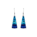 Turquoise Triangle Stripe Drop Earrings | Watch This Space