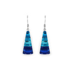 Turquoise Triangle Stripe Drop Earrings | Watch This Space
