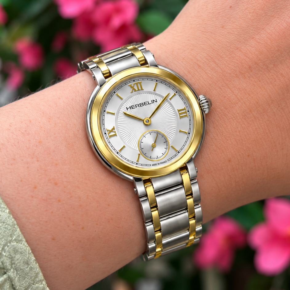 Herbelin | Galet Steel Watch with Mother of Pearl Dial | Ladies