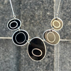 Dark & Lime Green Oval Necklace | Watch This Space
