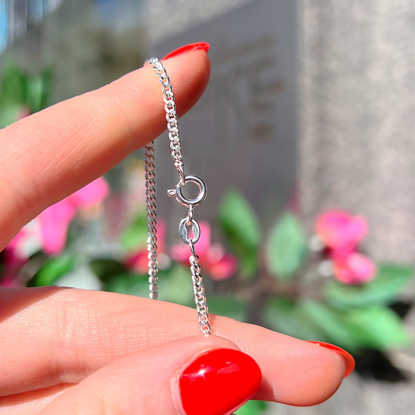 Unusual Sterling Silver Irregular Shaped Pearl Drop Pendant
