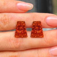 Orange Aztec Stud Earrings | Watch This Space