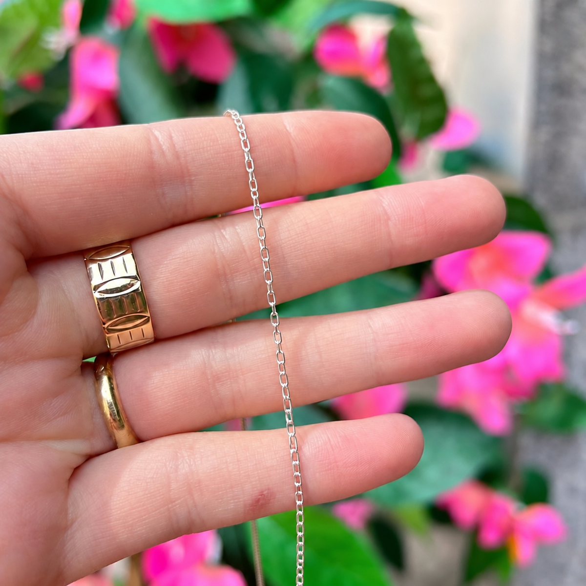 Unique Handmade Sapphire & Tourmaline Sterling Silver Pendant & Chain