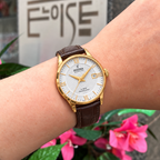 Festina | Swiss Steel Grey Dial Brown Leather Strap Watch | Ladies