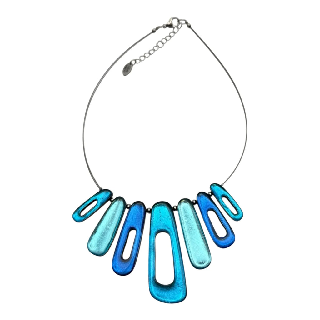 Turquoise Elongated Rectangles Necklace | Watch This Space