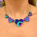 Purple & Blue Love Heart Necklace | Watch This Space