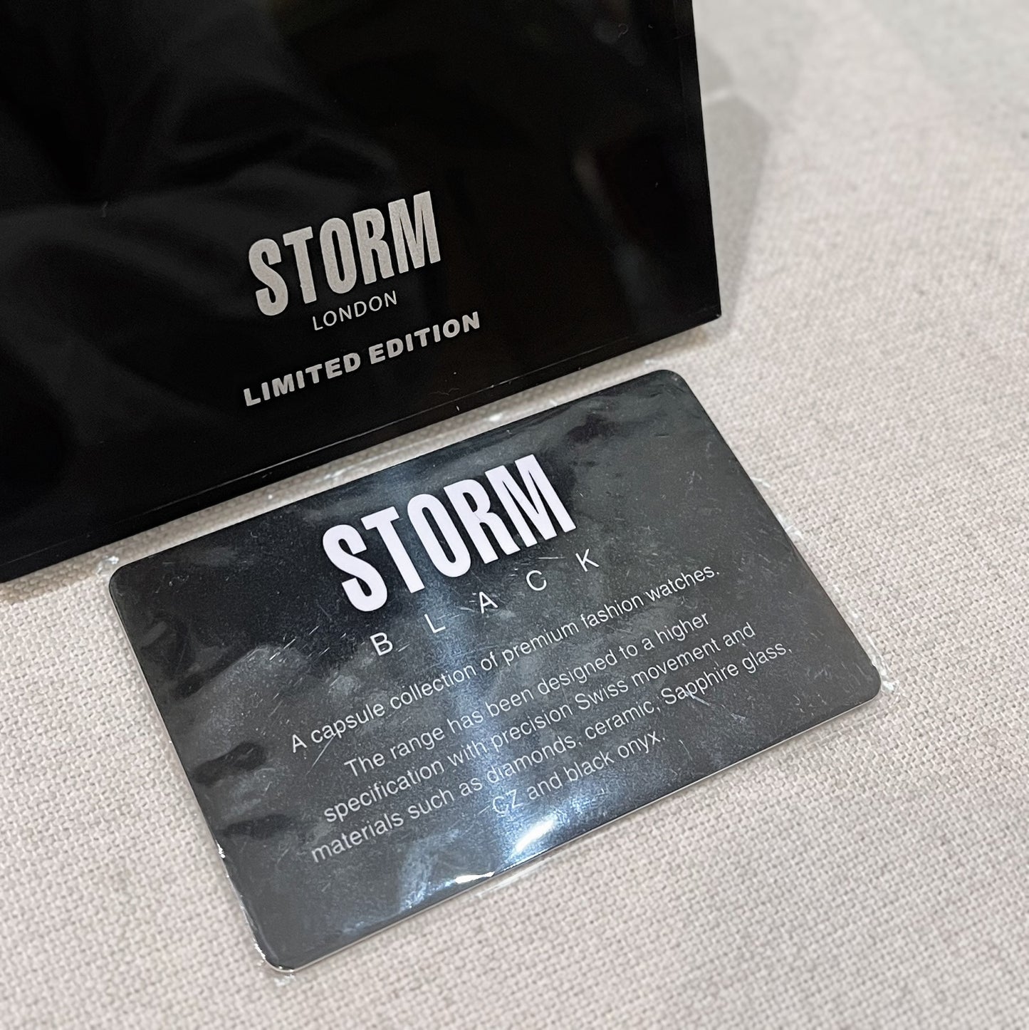 STORM Black Collection Diamond Elody Ladies Watch