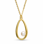 9ct Gold Plated Freshwater Pearl Necklace