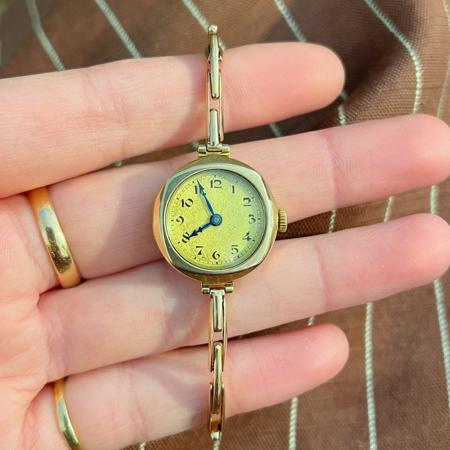 Collector's Item - Antique 1920s 9ct Gold Ladies Rolex Unicorn Wristwatch
