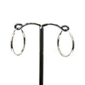Sterling Silver Medium Hoop Earrings