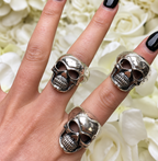 Sterling Silver Skull Ring | Size S ½