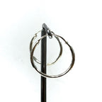 Sterling Silver Medium Hoop Earrings