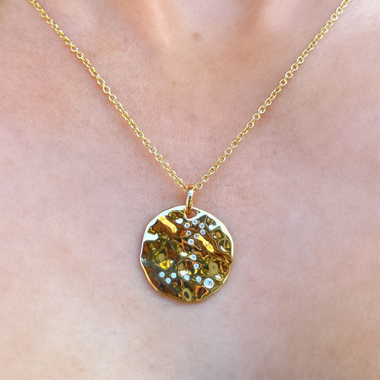 9ct Yellow Gold Plated Star Sign Constellation Necklace