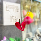 Pre-Order | Reversible Pink or Red Heart Necklace | Watch This Space