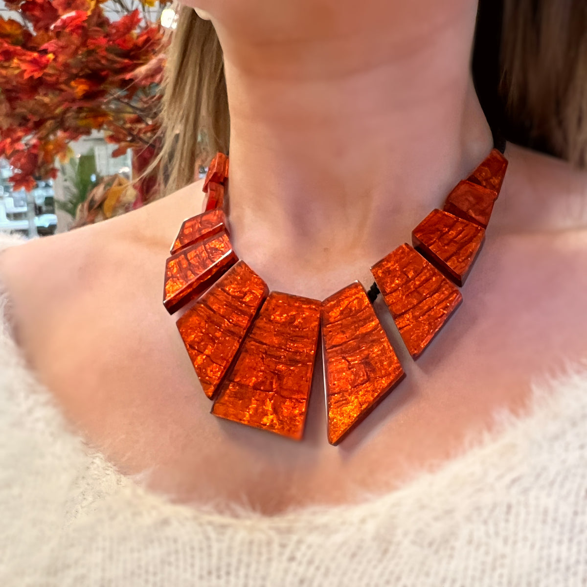 Pre-Order | Chunky Orange Necklace | Watch This Space