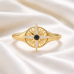 Gold on Silver Star Signet Ring | Size Q ½ | Ania Haie