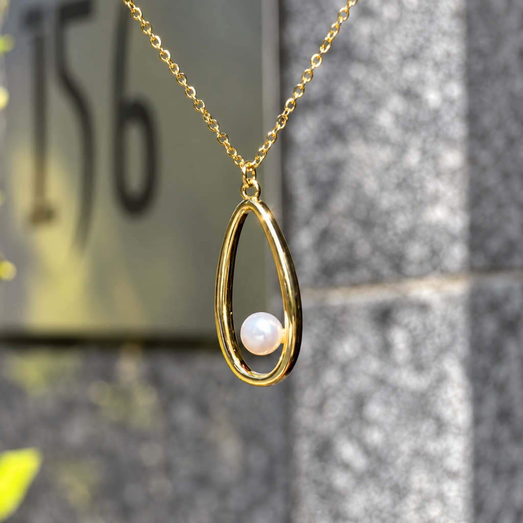 9ct Gold Plated Freshwater Pearl Necklace