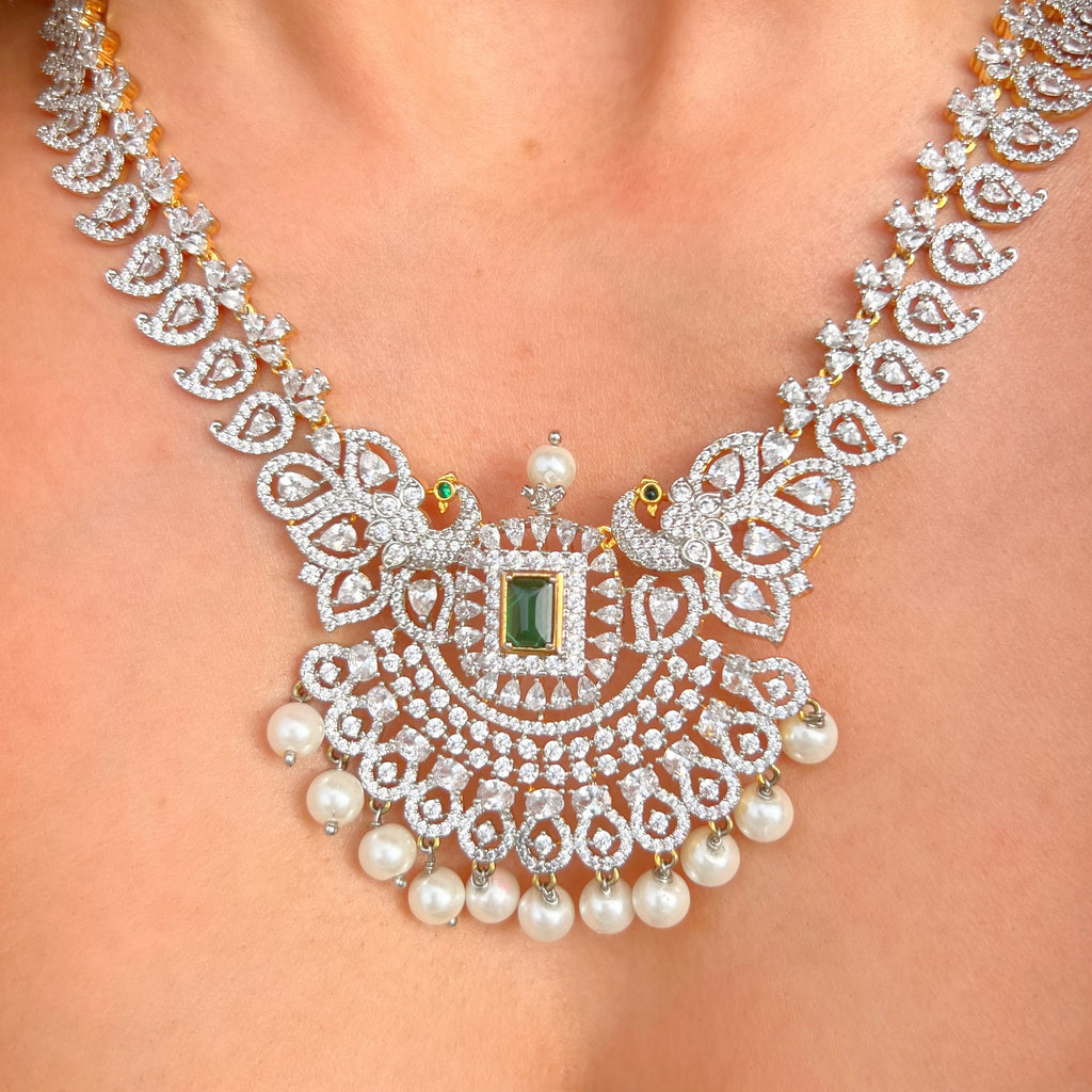 Indian Wedding Jewellery Set - Earrings & Necklace