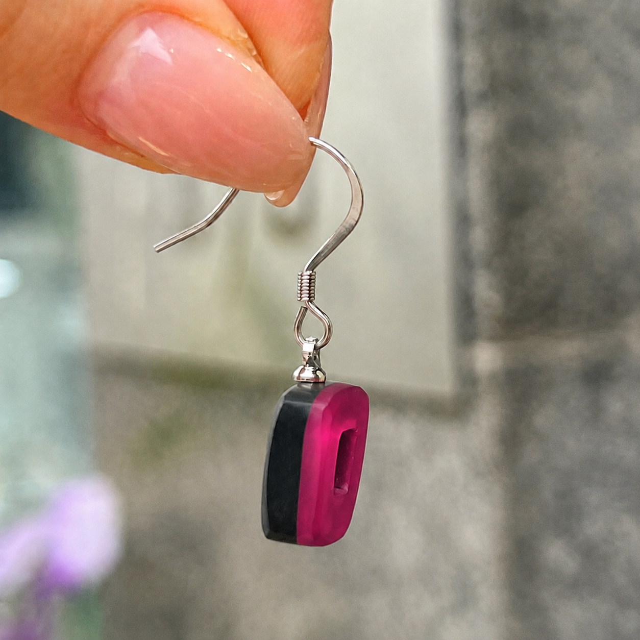 Pre-Order | Tropical Hollow Square Drop Earrings | Watch This Space