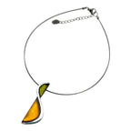 Orange and Green Pistachio Pendant Necklace | Watch This Space
