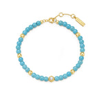 Turquoise Gold Beaded Bracelet | Ania Haie
