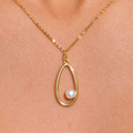 9ct Gold Plated Freshwater Pearl Necklace