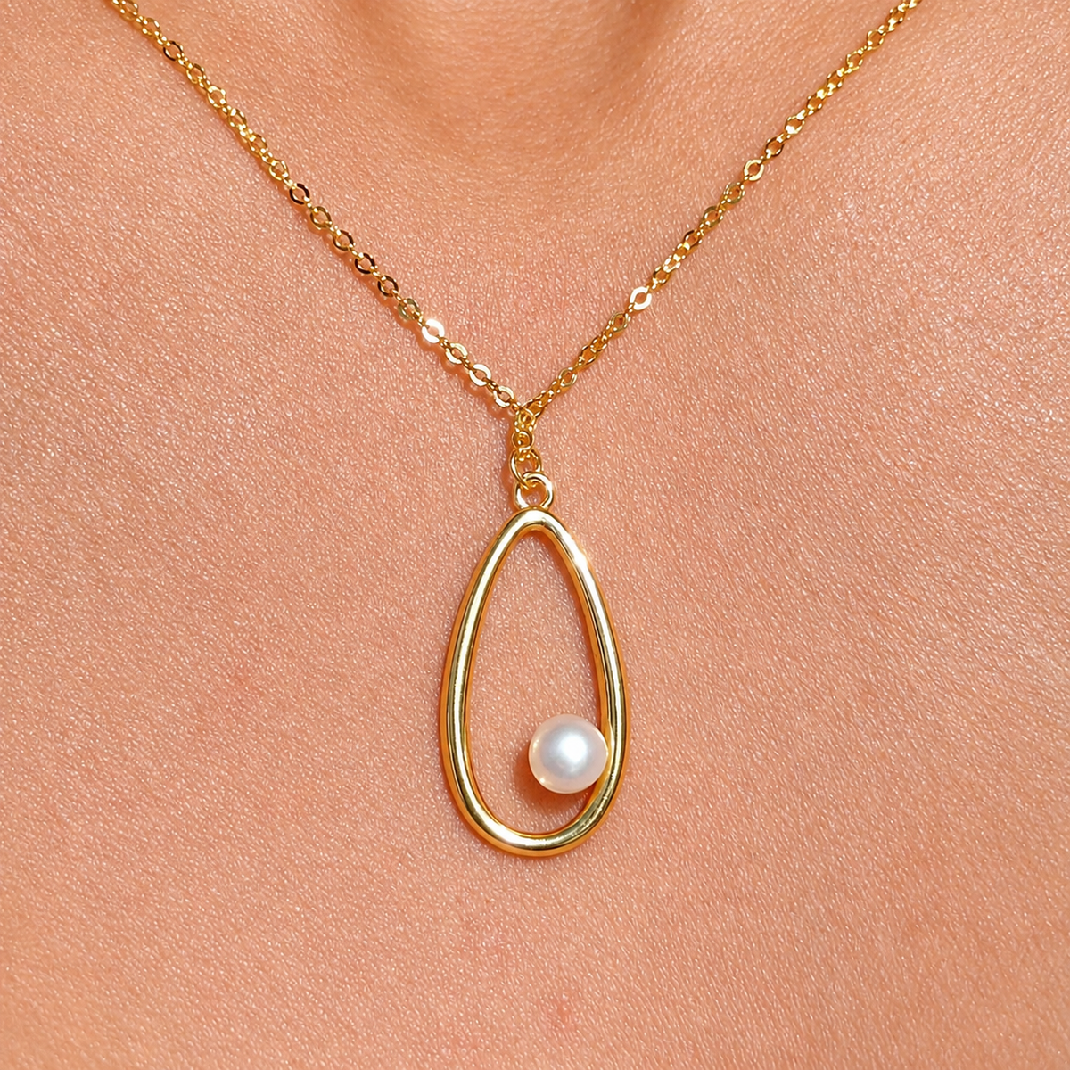 9ct Gold Plated Freshwater Pearl Necklace