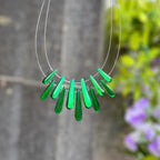 Green Teardrop Necklace | Watch This Space