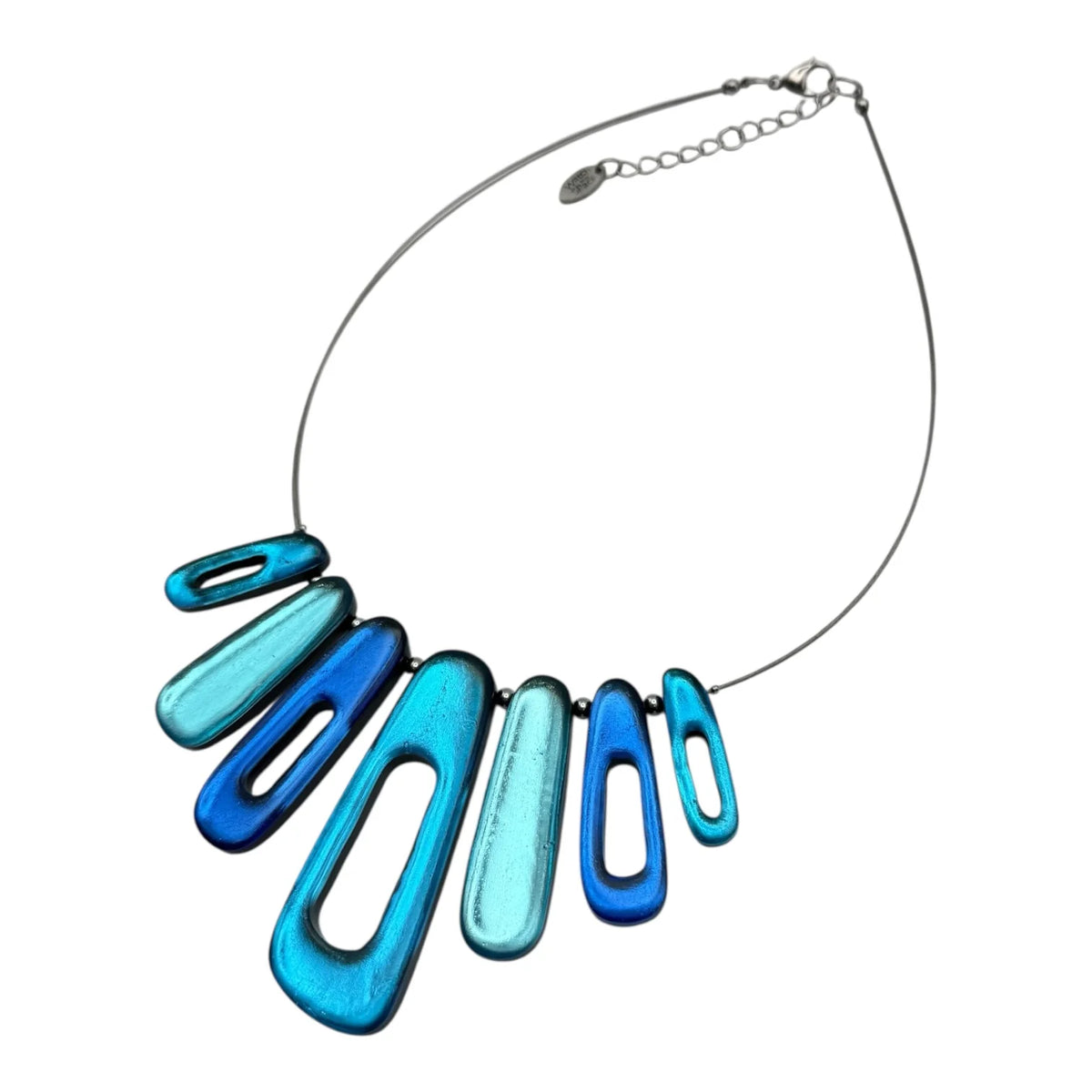 Turquoise Elongated Rectangles Necklace | Watch This Space