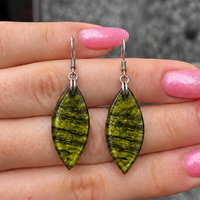 Pistachio Aztec Petal Drop Earrings | Watch This Space