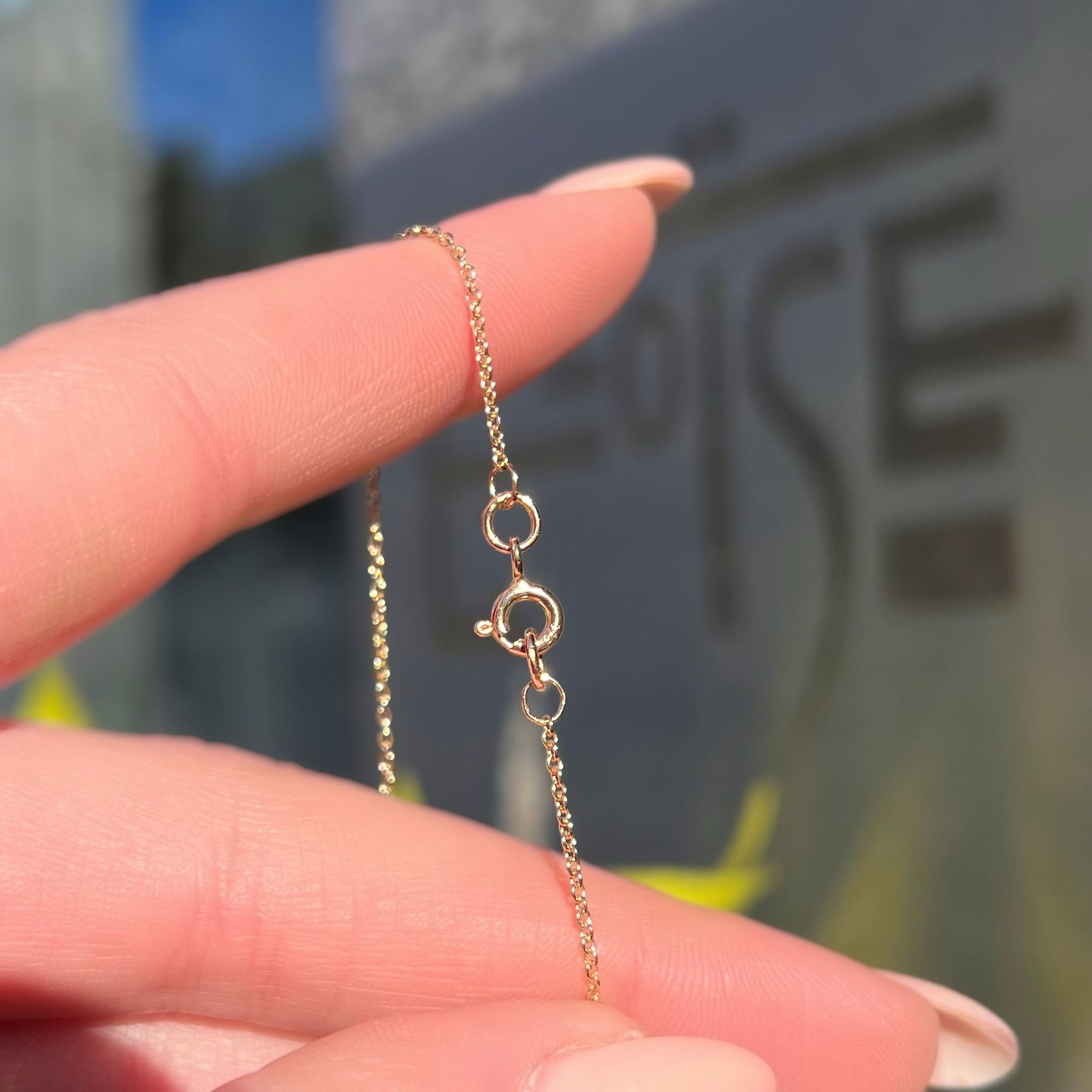 Aquamarine and Seed Pearl 9ct Yellow Gold Necklace