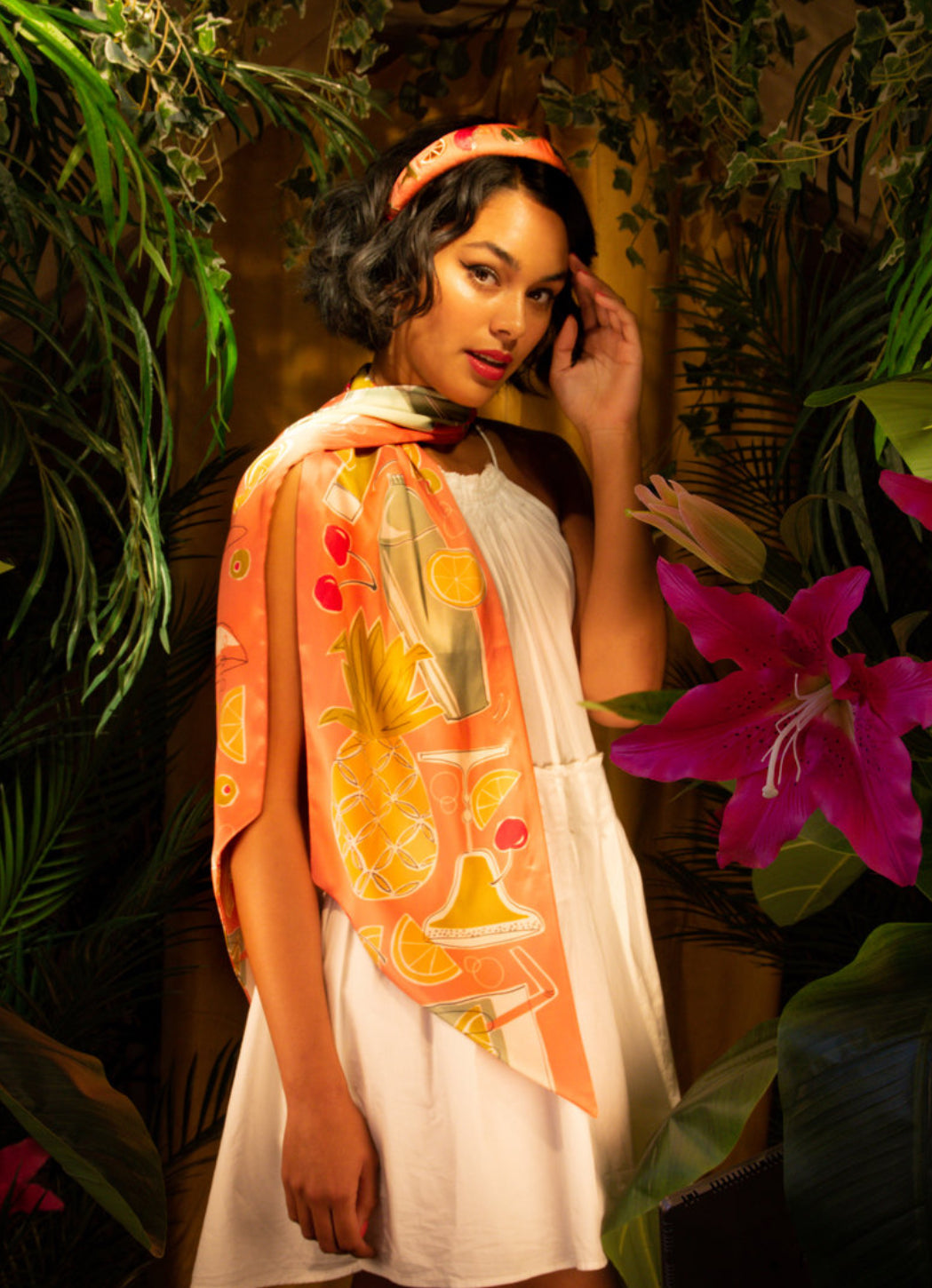 Neck Scarf - Cocktails | Powder Accessories