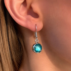 Pre-Order | Turquoise Blue Dot Drop Earrings | Watch This Space