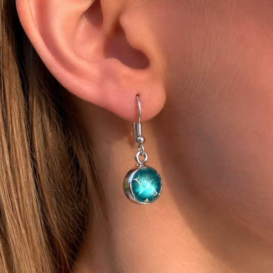 Pre-Order | Turquoise Blue Dot Drop Earrings | Watch This Space