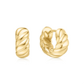 Pre-Order | Small Gold Bold Texture Huggie Hoop Earrings | Ania Haie