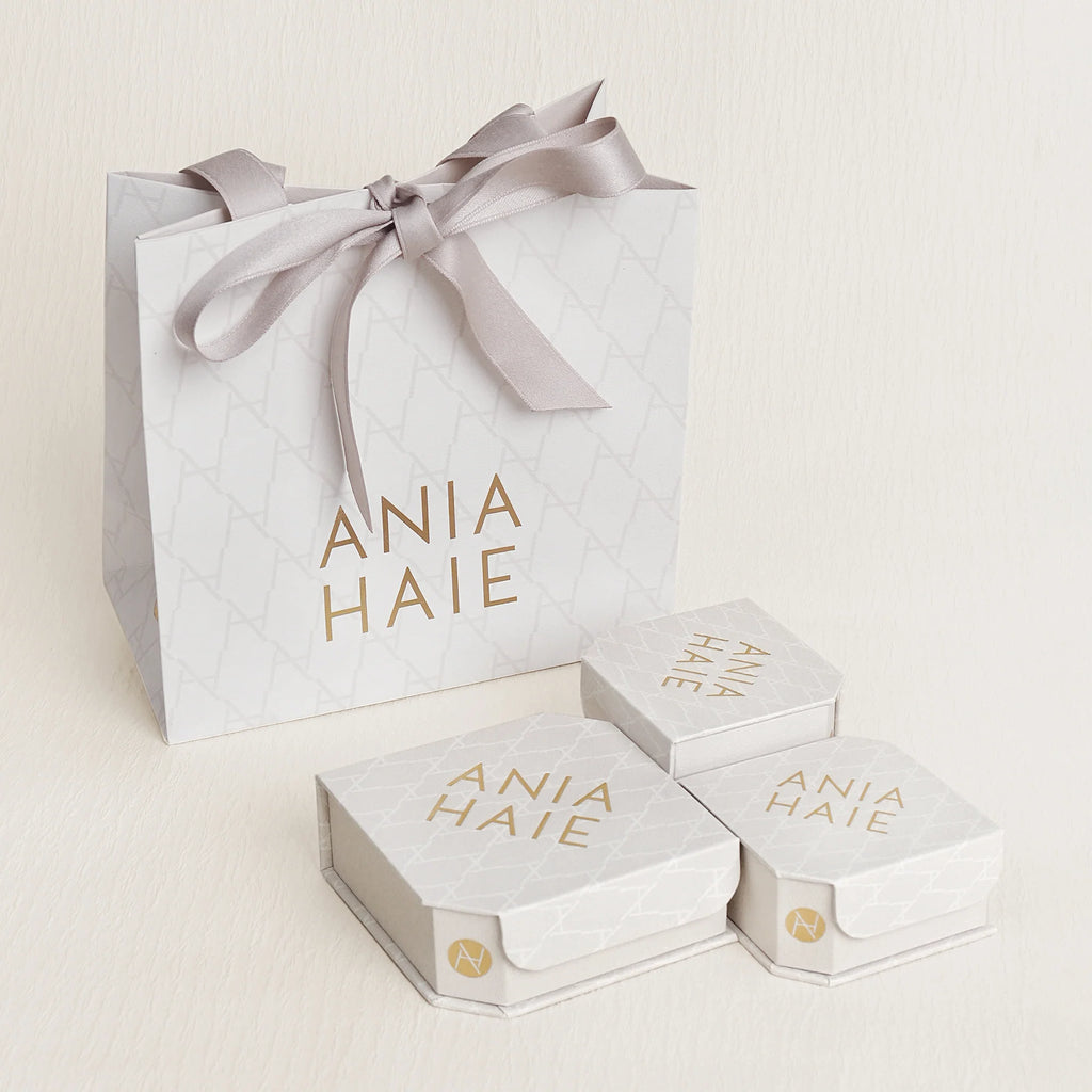 Gold Bezel Station Paper Clip Chain Necklace | Ania Haie