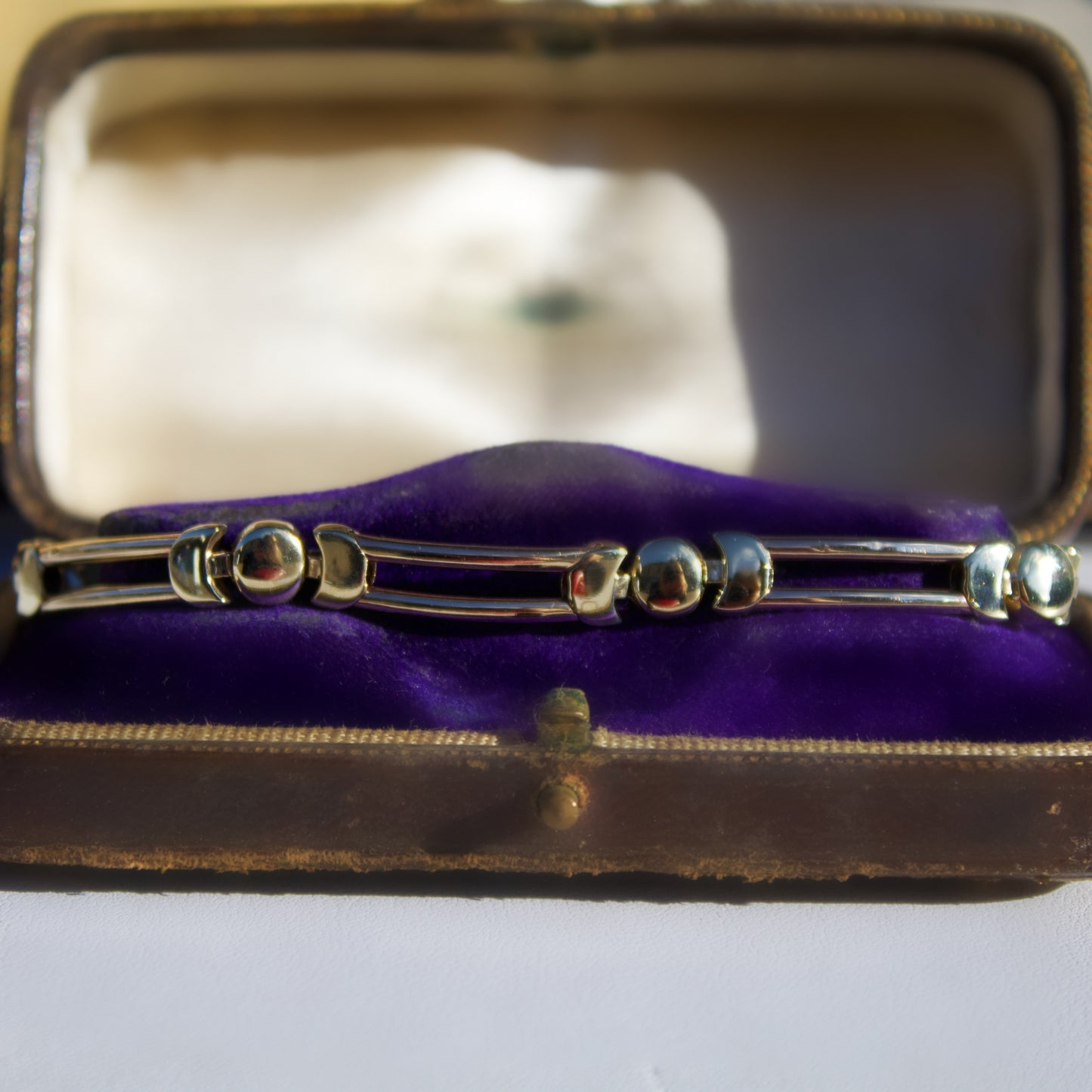 Celestial Vintage 9ct Yellow Gold Moon Phase Bracelet