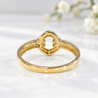 Diamond 9ct Yellow Gold Open Link Ring